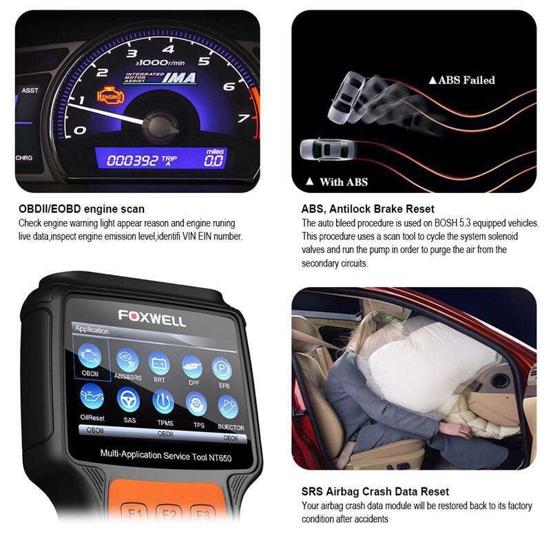 FOXWELL NT510 Auto OBD2 Scanners Code Reader for BMW Full System Car