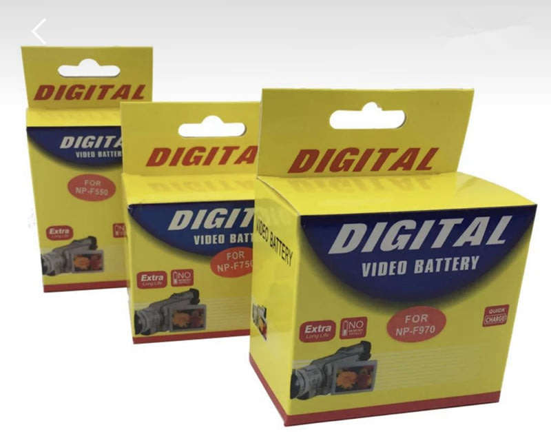 Photography fill light / monitor dedicated lithium Replacement Battery(2 Pack) with Recharge Charger