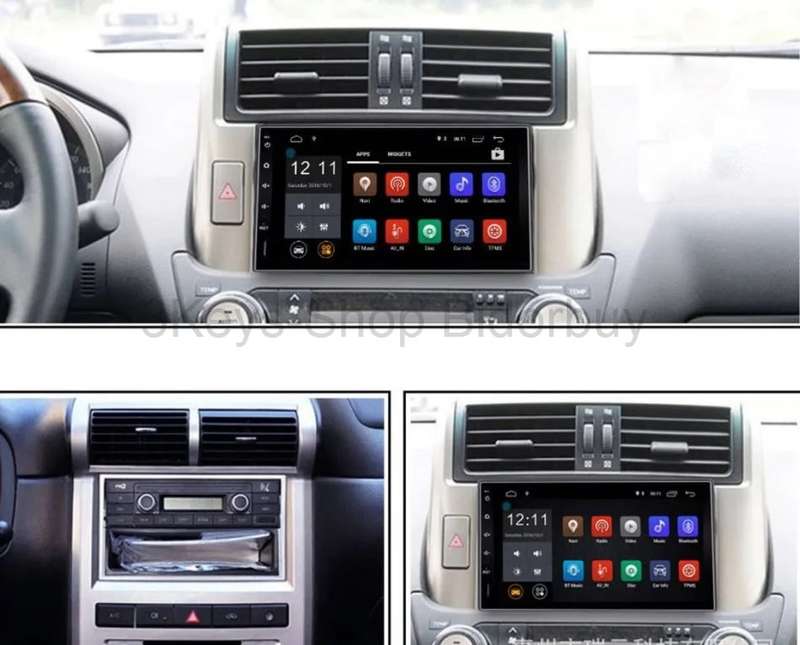 Android Car Radio Stereo 7 Inch Capacitive Touch Screen High Definition 1024x600 GPS Navigation Blue