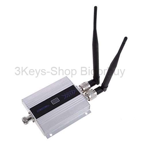 LCD GSM 900MHz Cell Phone Signal Repeater Booster Amplifier + Indoor dual antenna Super strong signa