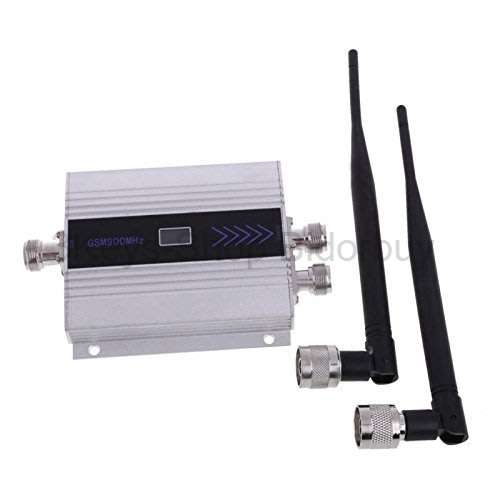 LCD GSM 900MHz Cell Phone Signal Repeater Booster Amplifier + Indoor dual antenna Super strong signa