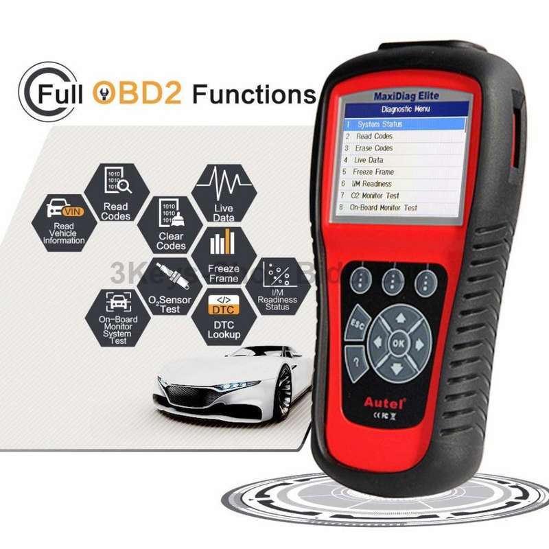 Autel Scanner MD802 Maxidiag Elite Full System Diagnoses for ABS, SRS, Engine, Transmission ,EPB, Oi