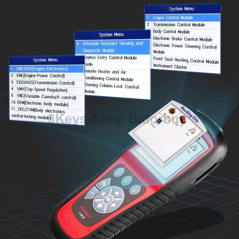 Autel Scanner MD802 Maxidiag Elite Full System Diagnoses for ABS, SRS, Engine, Transmission ,EPB, Oi
