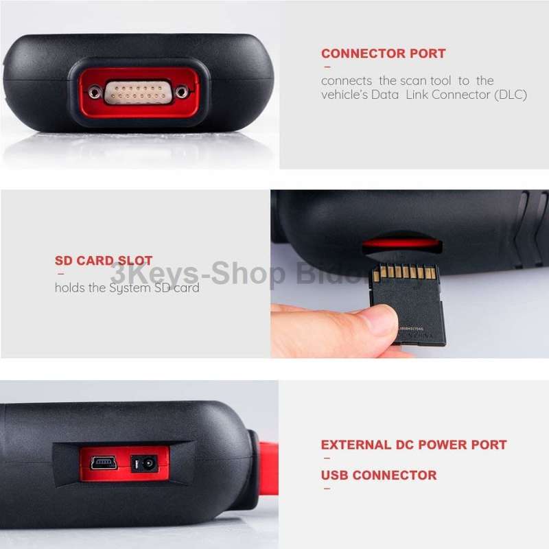 Autel Scanner MD802 Maxidiag Elite Full System Diagnoses for ABS, SRS, Engine, Transmission ,EPB, Oi