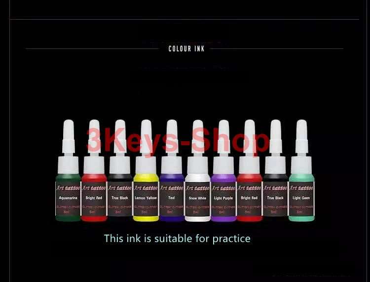 Dragonhawk  Tattoo Kit Machines Color Inks Power Supply