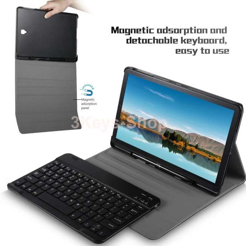 Samsung Galaxy Tab S4 Book Cover Keyboard,  Keyboard Case for Samsung Galaxy Tab S4 10.5 2018 Model
