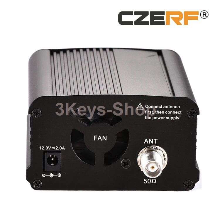 CZH CZE-7C FM 7W Transmitter Mini Radio Stereo Station PLL LCD with Antenna Kit