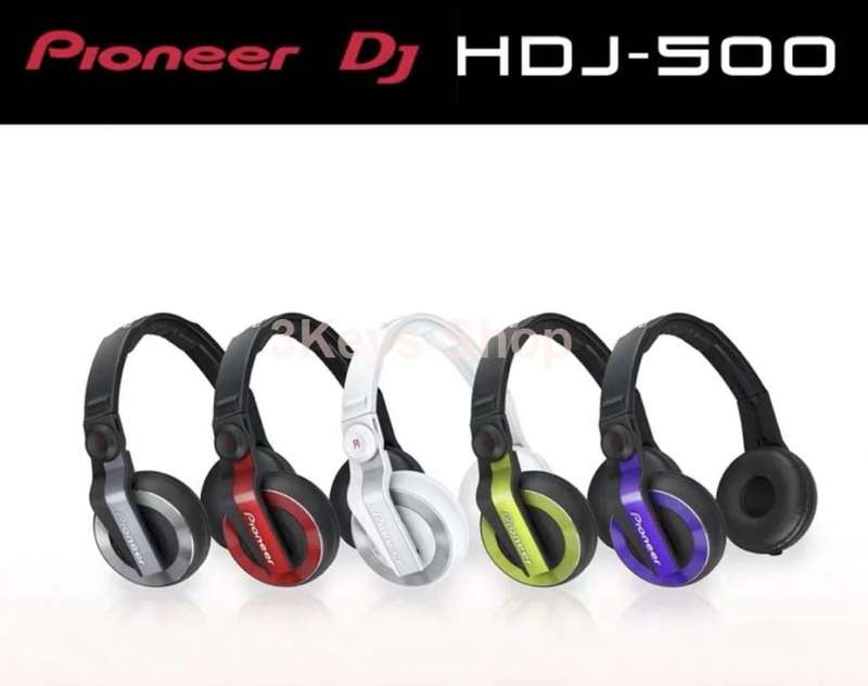 Pioneer HDJ-500 DJ headphones / monitor headphones(White/Red)