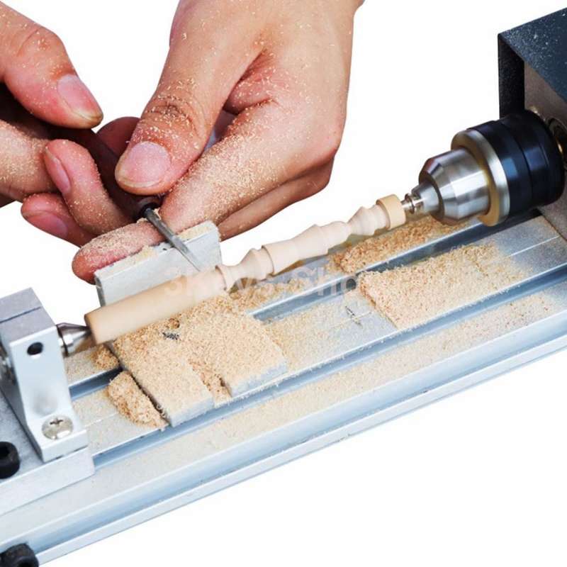 Full set Grinding Mini Lathe Beads Polisher Machine Table Woodworking Wood DIY Tool Lathe Standard