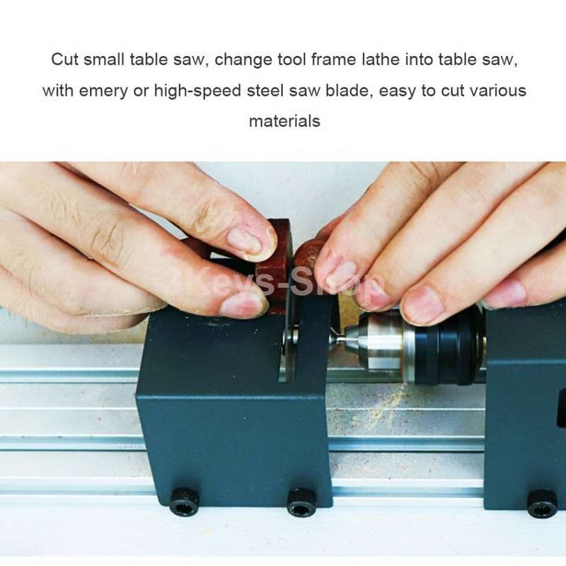 Full set Grinding Mini Lathe Beads Polisher Machine Table Woodworking Wood DIY Tool Lathe Standard