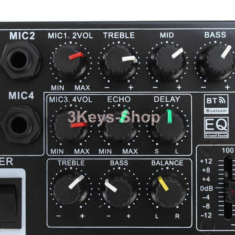 Sunbuck 220V/12V Bluetooth Stereo Amplifier supports USB disk / SD card, car home amplifier