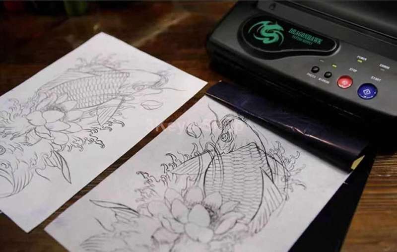 Dragonhawk Black Tattoo Transfer Stencil Machine Thermal Copier Printer Machine