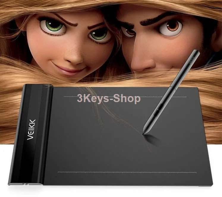 VEIKK S640 6x4 Digital Drawing Pen Tablet with Battery-free Pen (8192 Levels Pressure)