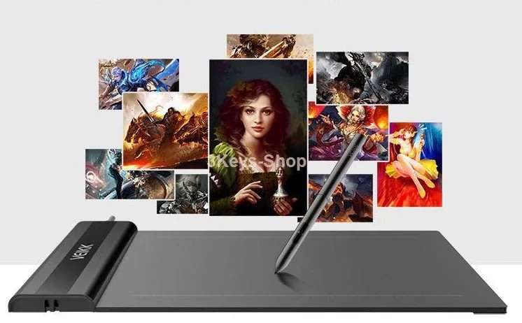 VEIKK S640 6x4 Digital Drawing Pen Tablet with Battery-free Pen (8192 Levels Pressure)