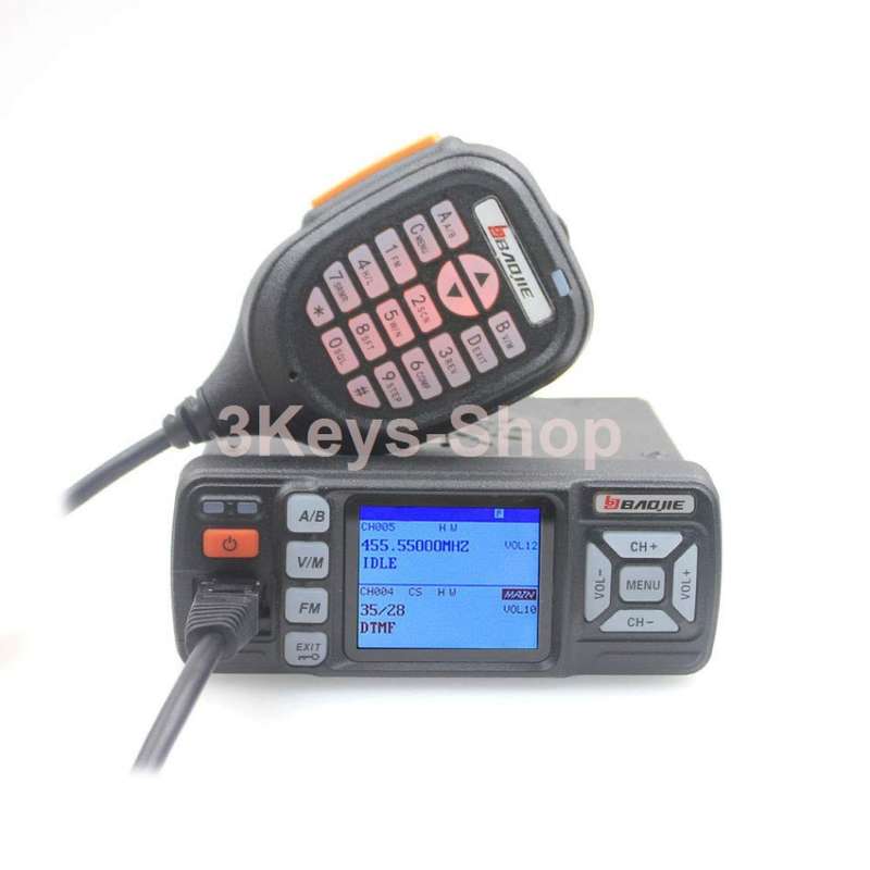 Baojie BJ-318 VHF UHF Dual Band Single/Dual Receive Mobile Radio 25W Car Mobile Radio Upgrade of BJ-