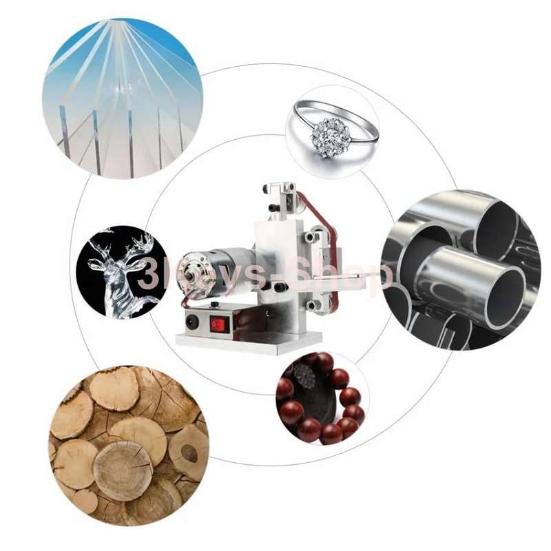 220V DIY Mini Belt Sander Knife Apex Edge Sharpener Grinding Polishing Machine 330x10mm Belt