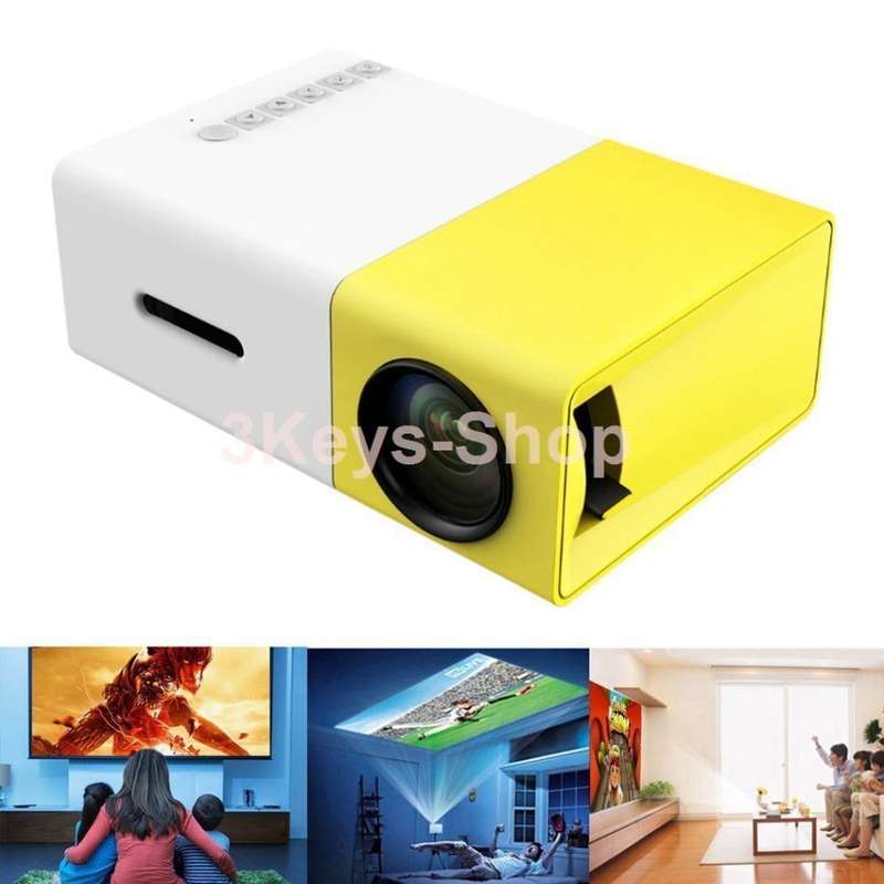 Mini Projector, Portable Pico Full Color LED LCD Video Projector for Children Present, Vi