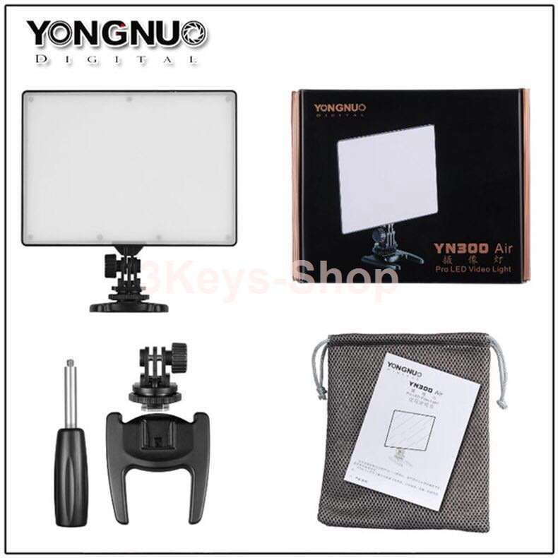 YONGNUO YN300 Air LED Camera Video Light with Adjustable Color Temperature 3200K-5500K for Canon Nik