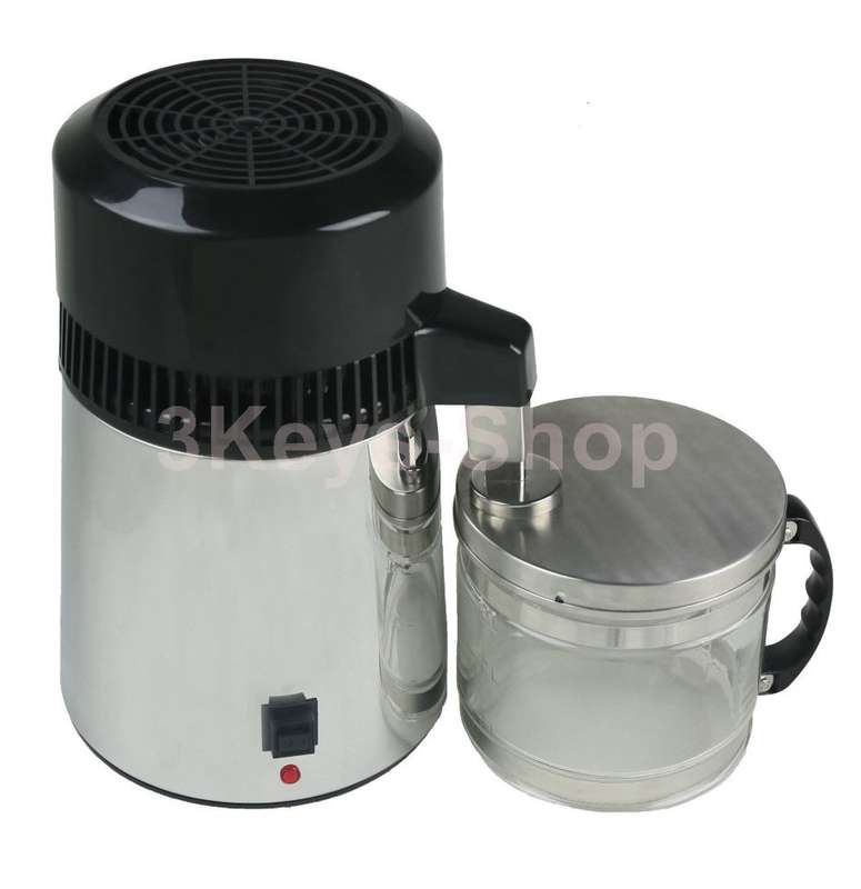 Pure Water Purifier Distiller Filter Purification Distillation with Glass Co