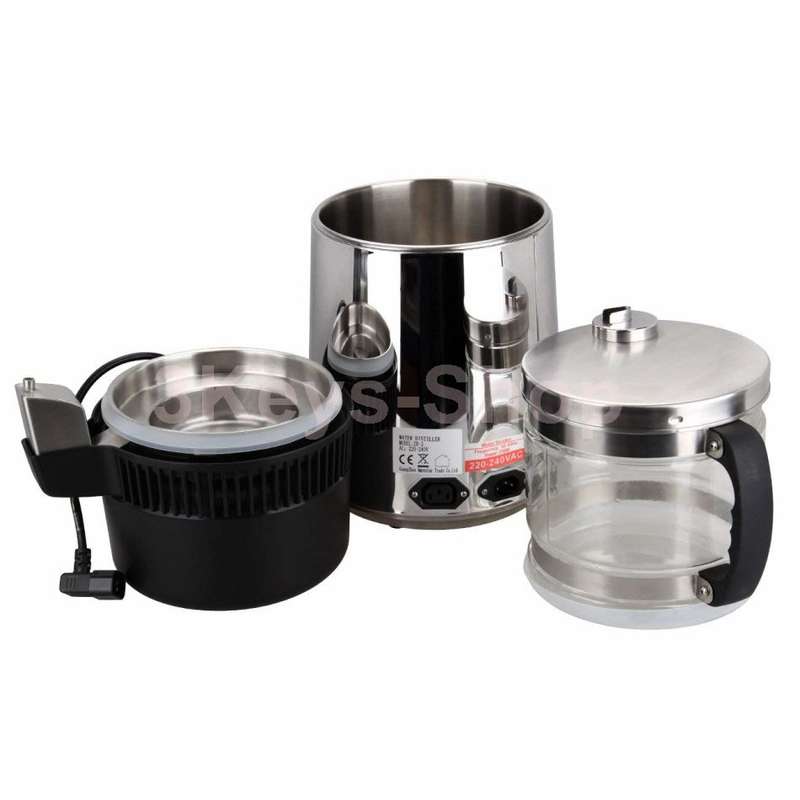 Pure Water Purifier Distiller Filter Purification Distillation with Glass Co