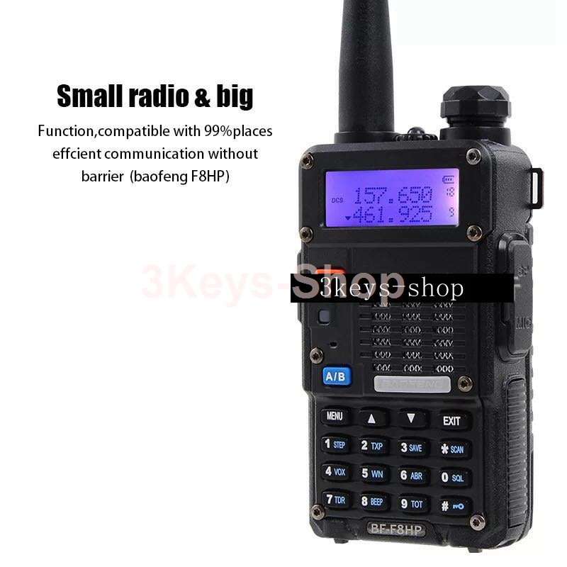 2 For R BaoFeng BF-F8HP (UV-5R 3rd Gen) 8-Watt Dual Band Two-Way Radio