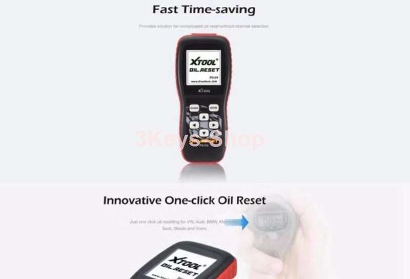XTOOL PS150 OBD2 Car Diagnostics Tool with Oil Services Reset for OBDII Vehicles - Black