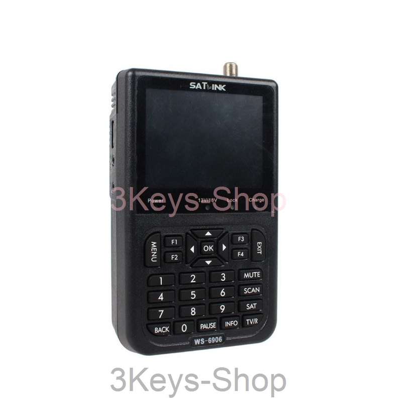 Digital Satellite Signal Finder Meter SATlink WS-6906 3.5 - Inch DVB-S FTA Data
