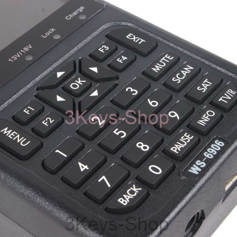 Digital Satellite Signal Finder Meter SATlink WS-6906 3.5 - Inch DVB-S FTA Data