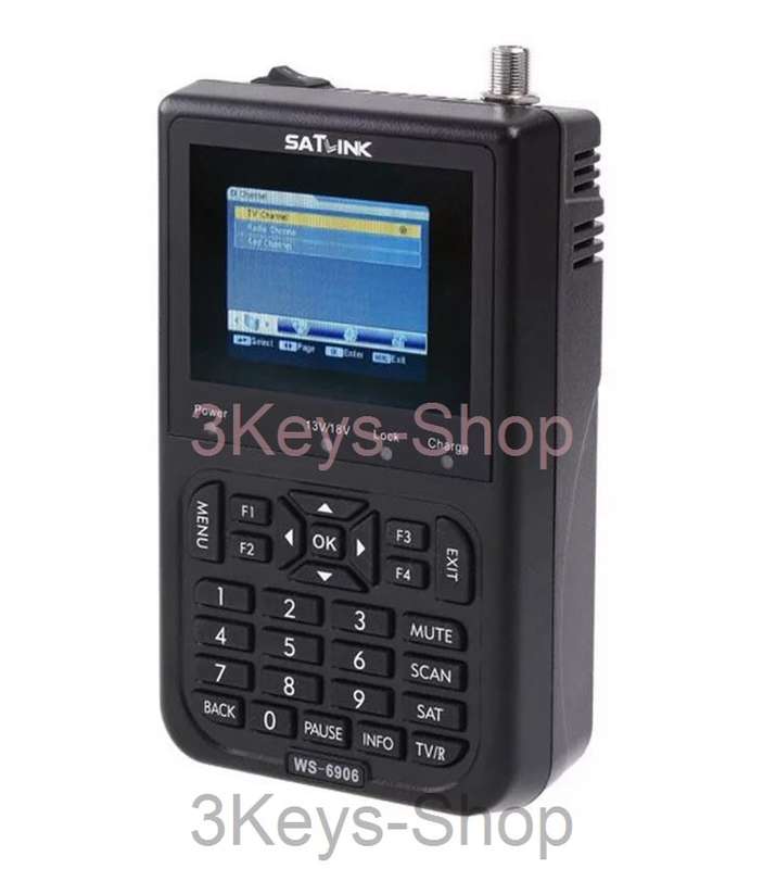 Digital Satellite Signal Finder Meter SATlink WS-6906 3.5 - Inch DVB-S FTA Data