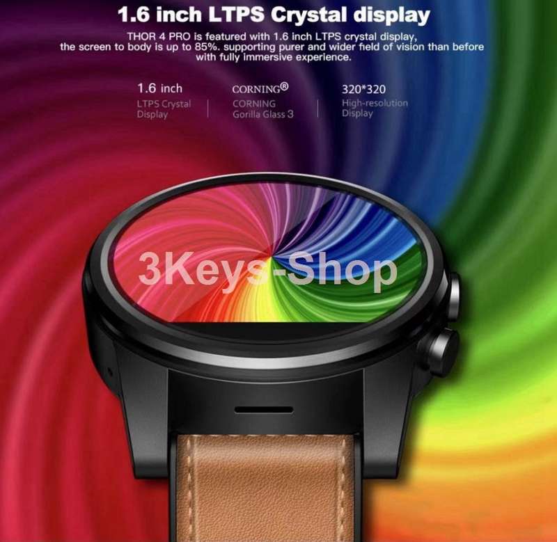 Zeblaze THOR 4 Pro 4G WIFI GPS 1.6 inch LTPS Crystal Display 1+16G Android7.1 Watch Phone