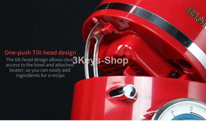 Stand Mixer, Kitchen Mixer, 1200W 6 Speed Tilt-Head Stand Mixers with Splash Guard, Stainless Steel