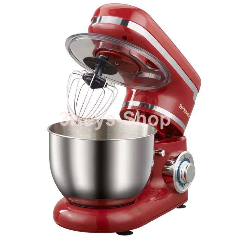 Stand Mixer, Kitchen Mixer, 1200W 6 Speed Tilt-Head Stand Mixers with Splash Guard, Stainless Steel