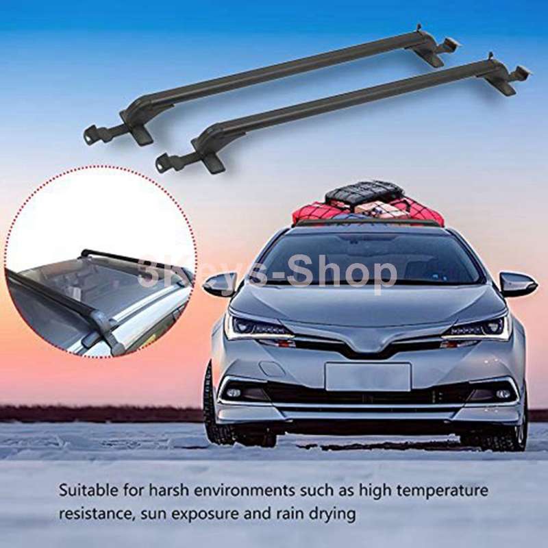 Universal Lockable Car Roof Rack Cargo Luggage Carrier Lightweight Roof Rail with Anti-Theft Lock