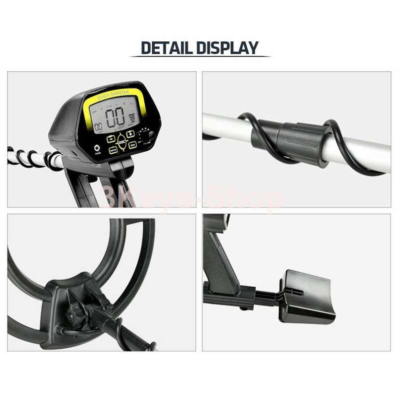 Metal Detector Professional Detectors Underground Treasure Finder (Stretch 24-33.46 Inches) MD-4060