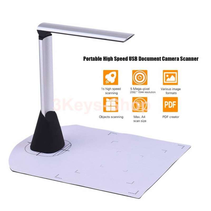 Leixan L1000  Document Scanner, Portable High Speed USB Book Image Document Camera Scanner