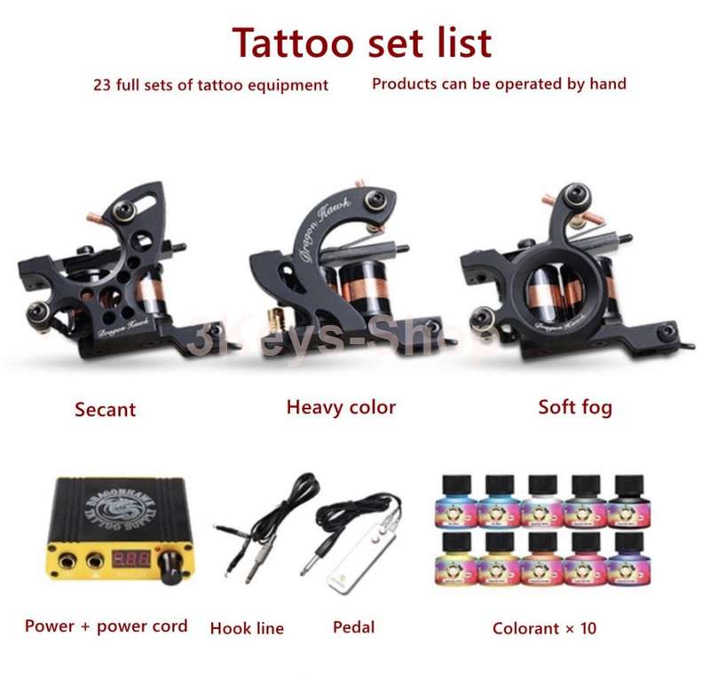Dragonhawk Professional tattoo machine manufacturer Tattoo machine set