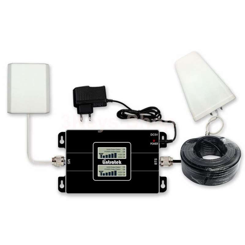 Lintratek 2G 3G 4G LTE Cell Phone Signal Booster Amplifier Repeater 850MHz 1900MHz Antenna Set