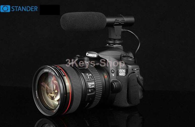 MIC-01 SLR Camera DV Stereo Camera Professional 3.5mm Recording Microphone Microphones