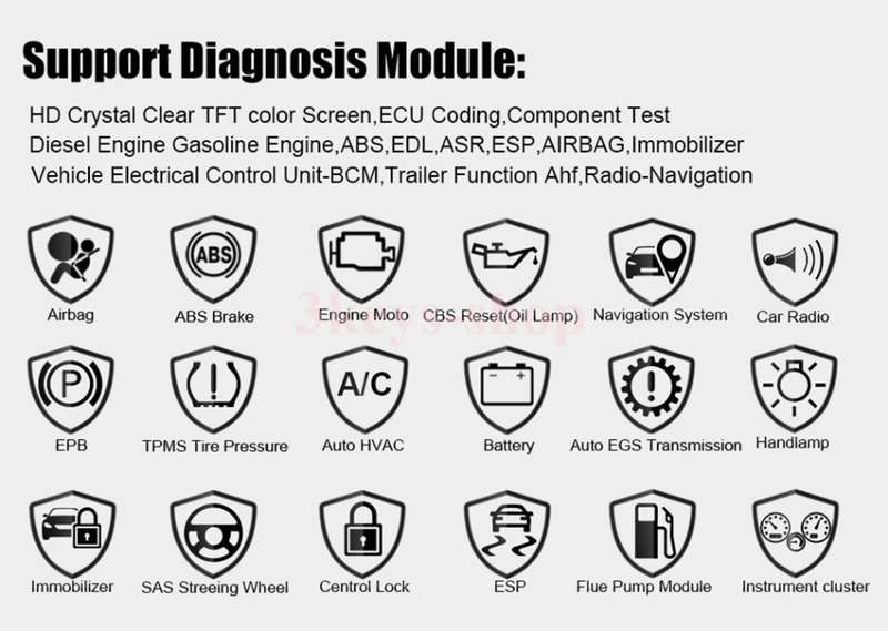 ANCEL FX6000 OBD2 Scanner with Full System Automotive Code Reader Vehicle OBDII Diagnostic Scan Tool