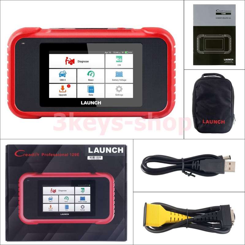 LAUNCH OBD2 Scanner CRP129E  Engine/ABS/SRS/Transmission Diagnostic Scan Tool with Oil Service/EPB/