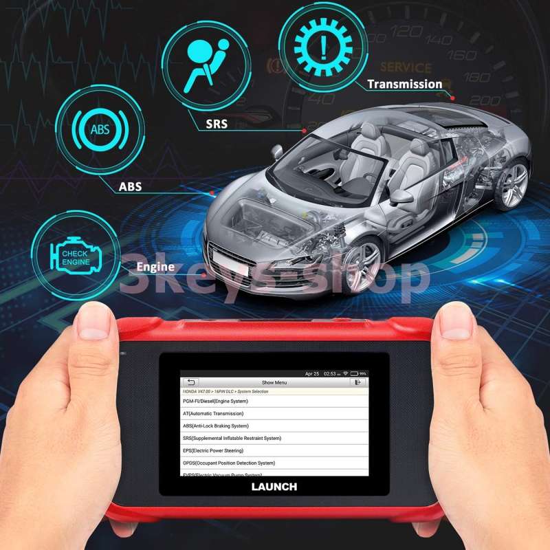 LAUNCH OBD2 Scanner CRP129E  Engine/ABS/SRS/Transmission Diagnostic Scan Tool with Oil Service/EPB/