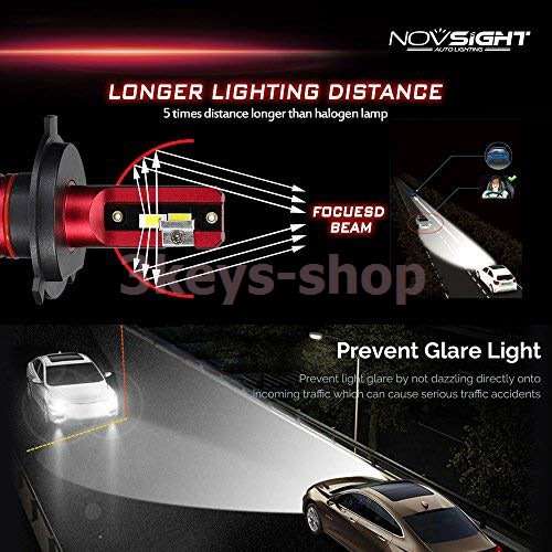 10000LM LED Headlight Bulbs Conversion Kit.Hi/Lo Beam Headlamp, Dual Beam Head Light, HID or Halogen