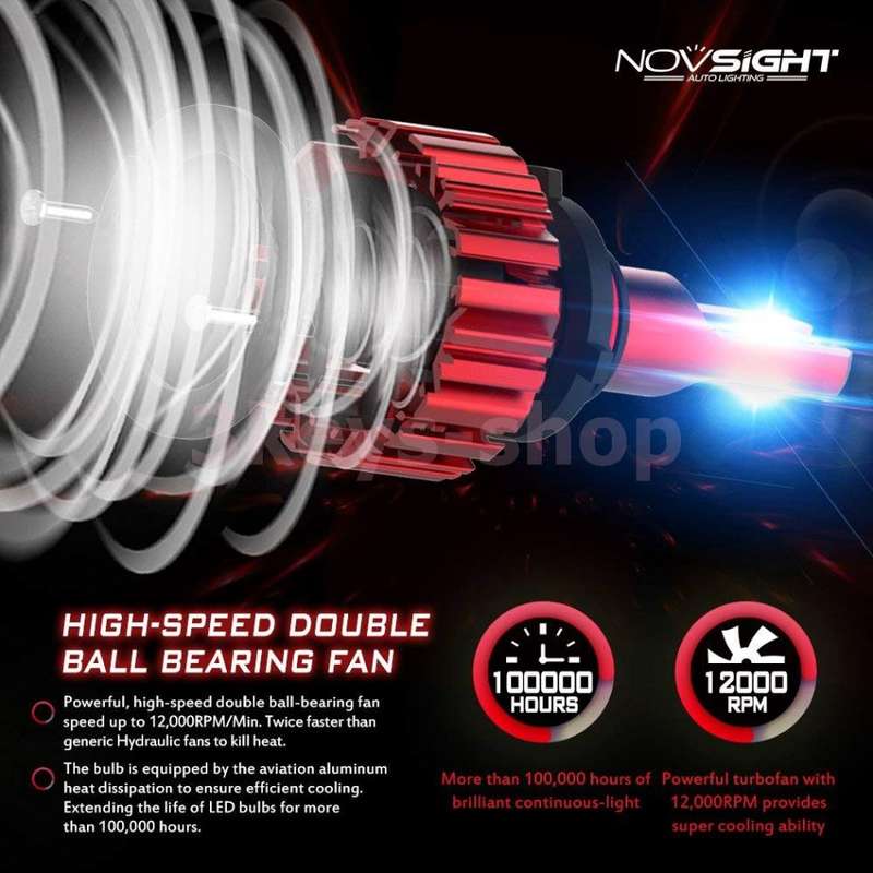 10000LM LED Headlight Bulbs Conversion Kit.Hi/Lo Beam Headlamp, Dual Beam Head Light, HID or Halogen