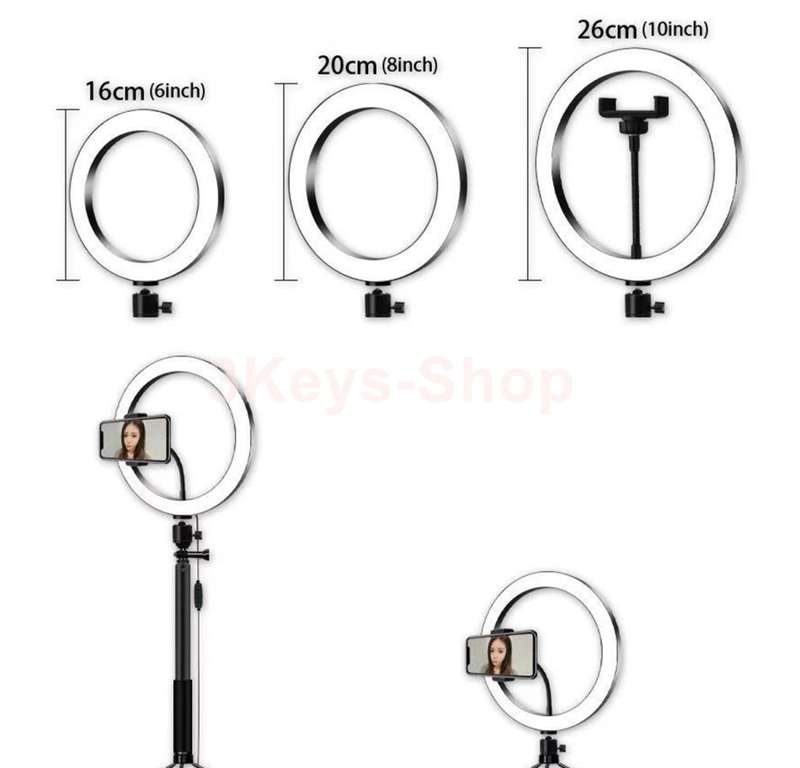 26CM 10inchLive Fill Light LED Ring Light Beauty Light Live Tripod cell Phone Beauty Fill Light