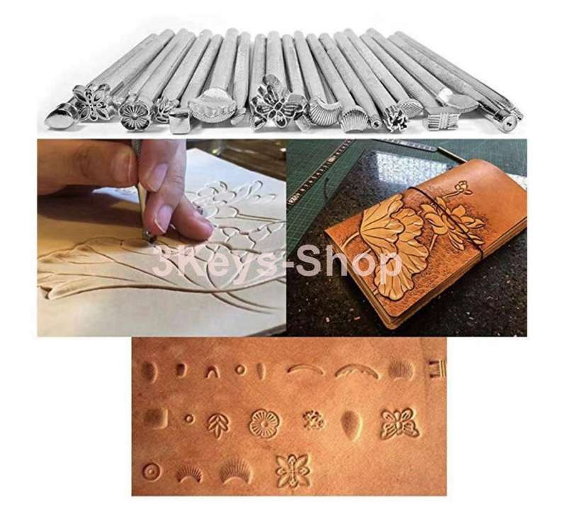 92 PCs Leathercraft Tools Kit Leather Punch Hand Sewing Tool Set Groover Stitching Kits