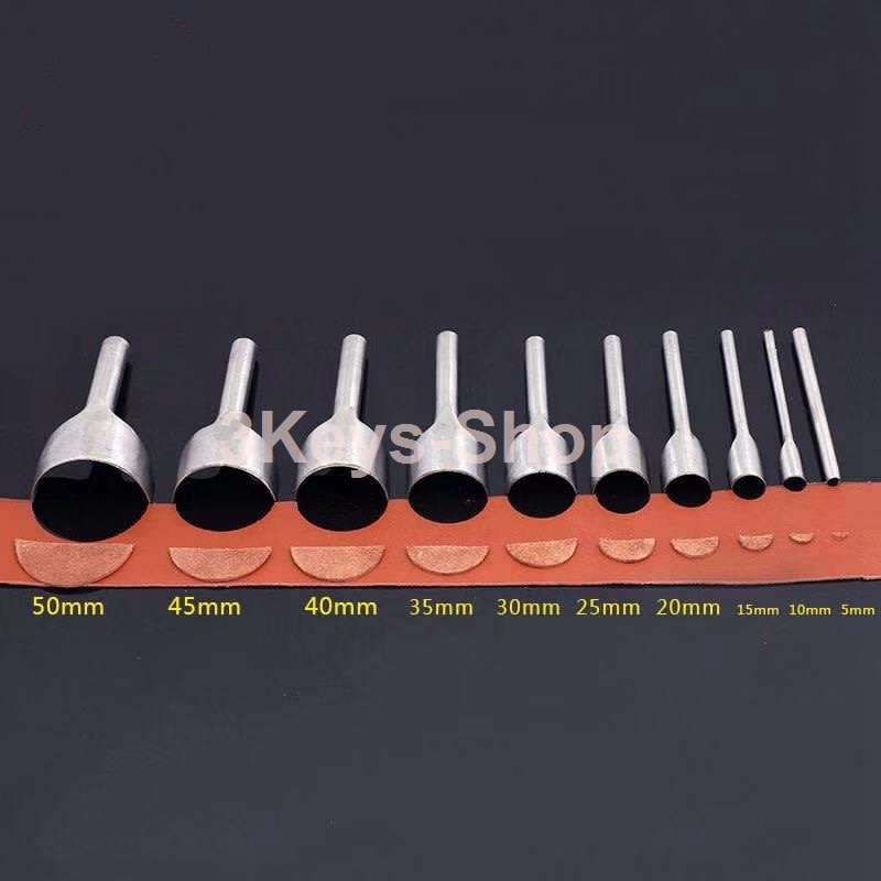 10 leather craft tools 5-50mm1/2 semi-circle chopping