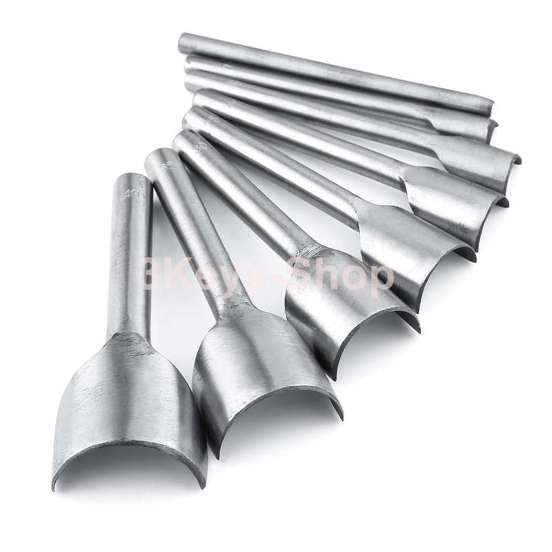 10 leather craft tools 5-50mm1/2 semi-circle chopping