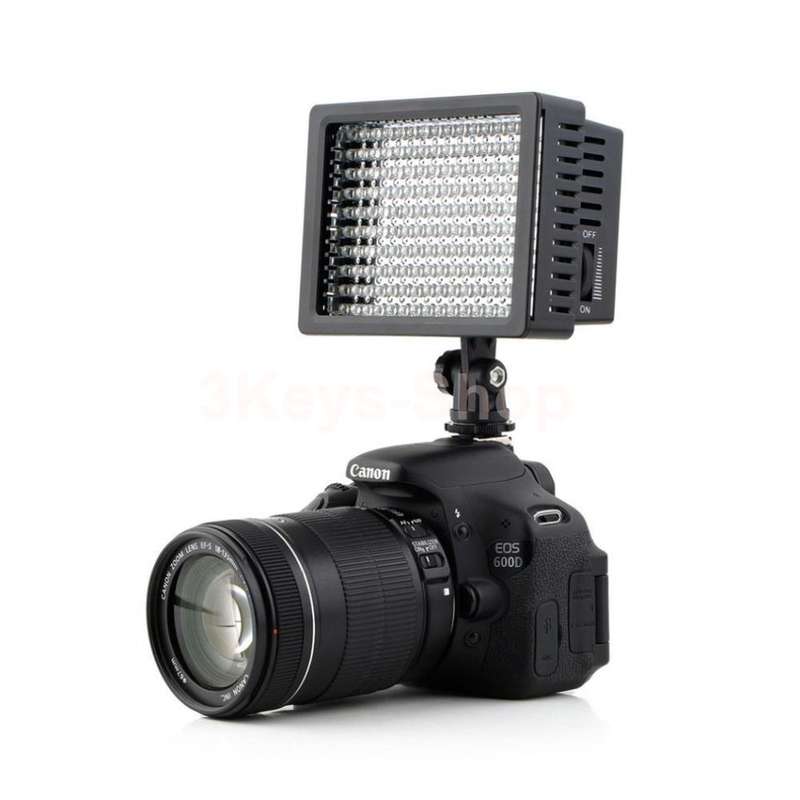 Lightdow LD-160 Ultra High Power Dimmable 160 LED Bulb Video Light for Canon Nikon Sony DSLR Camera