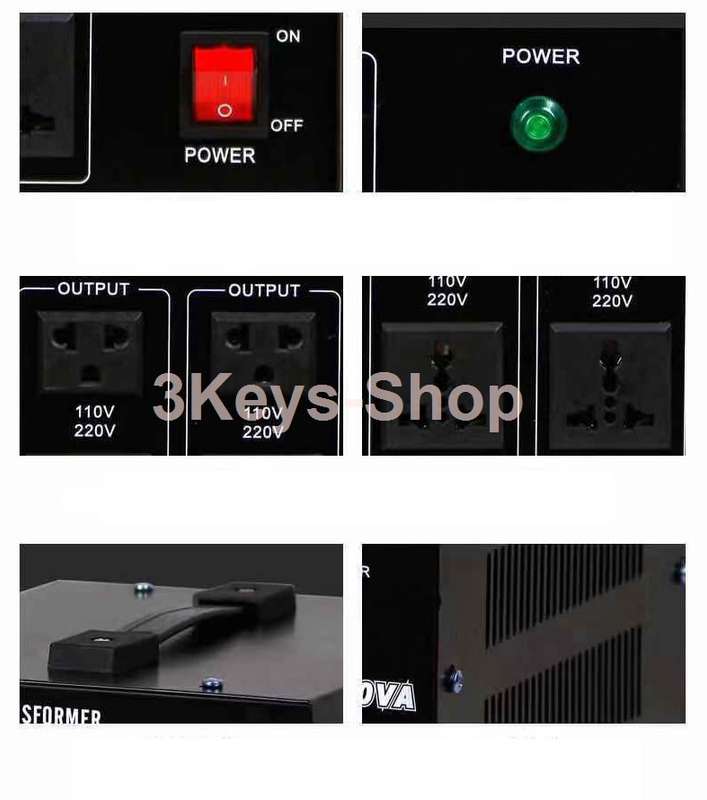 Voltage Transformer 1000W Step Up/Down Converter 110V/120Volt - 220V/240Volt DT-1000VA Automatic Vo