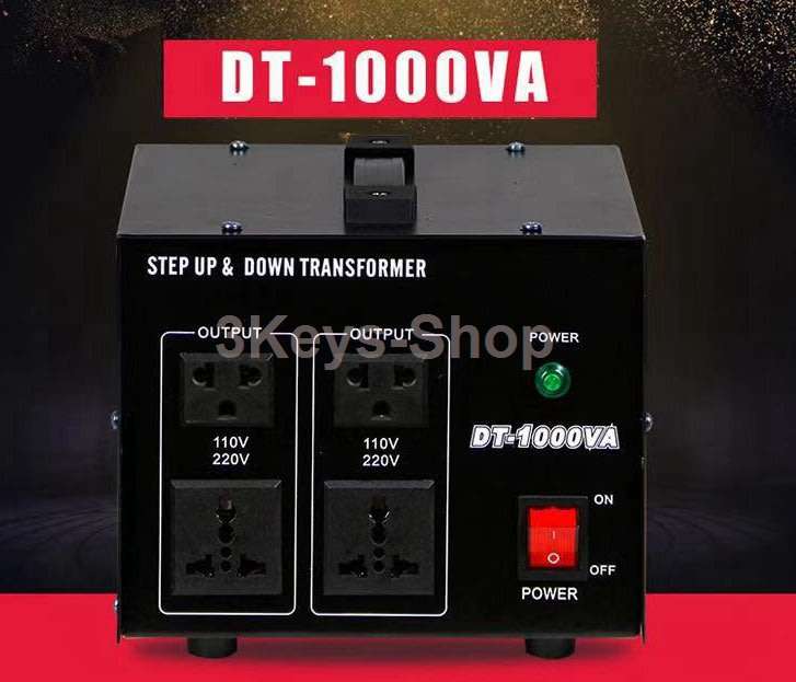Voltage Transformer 1000W Step Up/Down Converter 110V/120Volt - 220V/240Volt DT-1000VA Automatic Vo